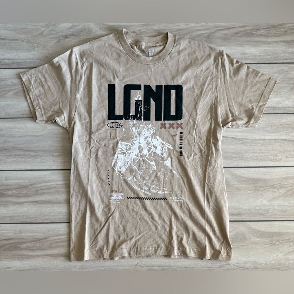 LGND Supply Co Lost It All T-Shirt Beige Various Sizes NWT